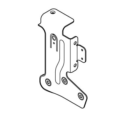 E-Z-GO OEM right-hand seat bracket for electric golf carts, painted metal support bracket, model 628614.