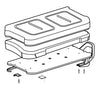 OEM EZGO Tan Standard Golf Cart Seat Bottom Assembly 629269G4203 for EZGO Golf Carts - Rainier Parts