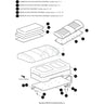 E-Z-GO OEM Seat Bottom Assembly 629269G4206 Black Standard For Golf Carts Replacement - Rainier Parts