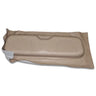 E-Z-GO OEM vinyl golf cart seat back in stone beige with premium foam upgrade, showcasing the comfortable seat and detailed stitching.