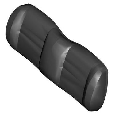 Black E-Z-GO RXV OEM seat back assembly for golf carts, featuring durable construction and a sleek design.