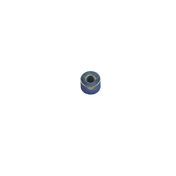 E-Z-GO OEM 75048G01 1/2 inch top powertrain spacer for golf carts, showing the black metal component on a plain background.