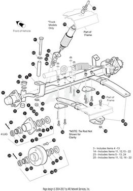 E-Z-GO Front Axle Spindle Driver Side OEM 602176 Golf Carts Replacement Part For Safer Steering