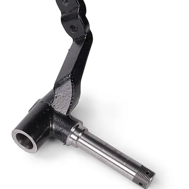 E-Z-GO OEM machined right-hand spindle for golf cart front end replacement, durable metal construction with precise machining.