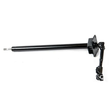 E-Z-GO OEM steering column assembly for golf carts, durable replacement part with metal and plastic components.