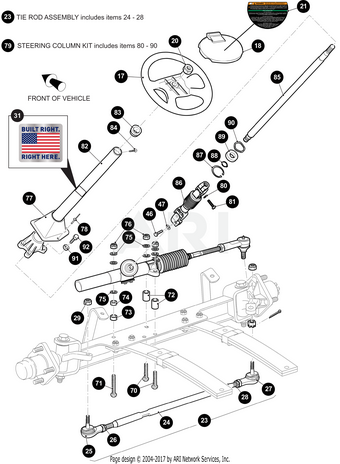 EZGO Steering Housing Spacer OEM 70667G04 Precision Fit For Golf Carts Steering Geometry Upgrade