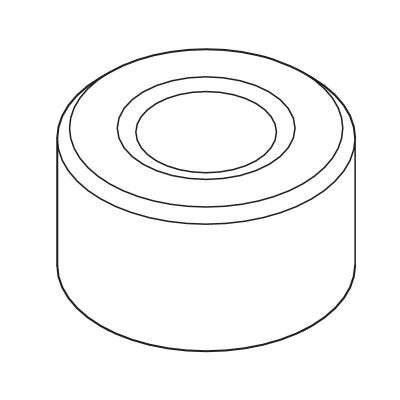 E-Z-GO OEM roller shift subassembly 624112 for golf cart transmission, showing the compact metal component with detailed parts.