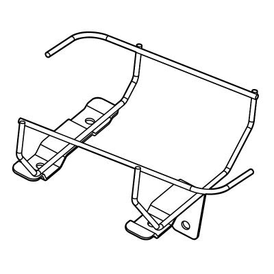 E-Z-GO OEM SVC-BRKT chest cooler bracket assembly for golf carts, shown in right-hand view.
