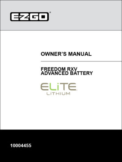 E-Z-GO RXV ADVB2 Freedom OEM golf cart part SVC-ELITE for premium quality and performance in a golf cart.