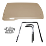 E-Z-GO OEM Sun Top Service Kit in Stone Beige for golf carts, includes parts for sun top maintenance and repair.