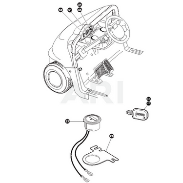 Key Switch 603623 OEM E-Z-GO Genuine Gas Golf Carts Direct Replacement Ignition Switch