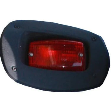 E-Z-GO OEM tail light 603325 for RXV golf carts, left side replacement part with plug-in design in black housing