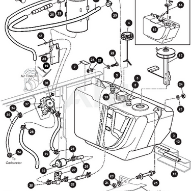 EZ-GO OEM Tank Cap Assembly 645032 TXT Fleet Replacement For Golf Carts Premium Sealed Fit