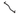 E-Z-GO OEM tie rod tow bar for golf carts, high-quality replacement part, showing the sturdy metal component with mounting points.