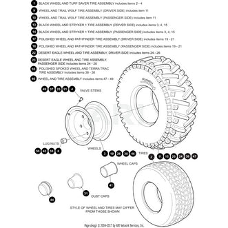 Desert Eagle Tire 23x10-14 4PR OEM 671459 Premium Service Replacement For EZGO Golf Carts