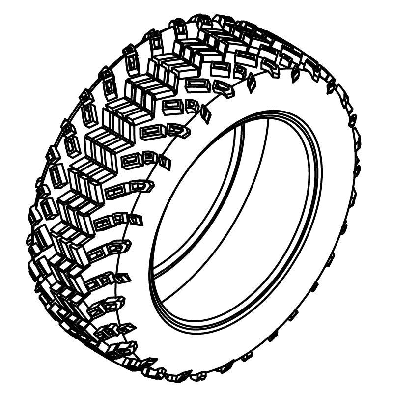 Desert Eagle Tire 23x10-14 4PR OEM 671459 Premium Service Replacement For EZGO Golf Carts