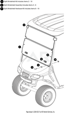 E-Z-GO OEM 603198 top grip clip for golf carts, durable and secure clip-on accessory for easy installation.