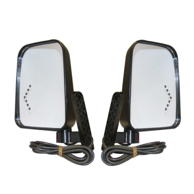 E-Z-GO OEM PF11533 Side Mirror Kit LED Turn Signals for Golf Carts 12V 48V Dual Mirrors - Rainier Parts