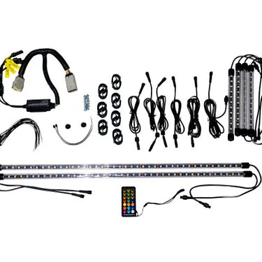 EZGO OEM RGB Underglow Kit With Controller 10026534 For Golf Carts Premium Multi Color LED Lighting - Rainier Parts