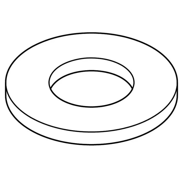 E-Z-GO OEM washer FL-A-ZP 00559G1 zinc-plated golf cart part, showing a metal washer on a white background.