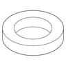 E-Z-GO nylon washer 20835G1 for golf carts, durable replacement part, showing the round nylon washer with smooth edges.