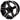 12X7 Rogue Golf Cart Wheel E-Z-GO 690528 - Lightweight design with black machined face enhances durability and performance for E-Z-GO models.