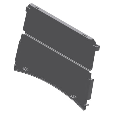 E-Z-GO OEM windshield split utility kit for golf carts, durable weather shield with clear protective panels and mounting hardware.
