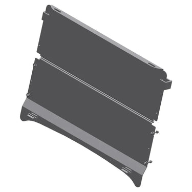E-Z-GO OEM split windshield for golf carts with tinted UV protection, weather shield, and glare reduction.