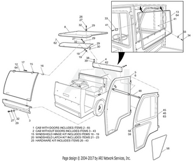 Windshield Assembly CT02A for Curtis Cab 1200G Golf Cart Weather Shield OEM EZGO Part