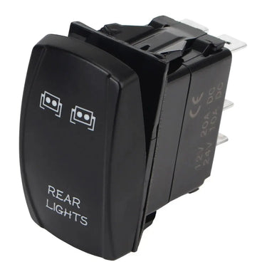 Rainier Parts Illuminated LED Winch Rocker Switch For Polaris Can Am UTVs IP66 Waterproof 12-24V - Rainier Parts