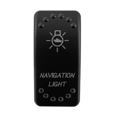 12V-24V white LED rocker switch, waterproof IP68, SPST DPDT momentary for Polaris RZR ATV UTV by Rainier Parts.