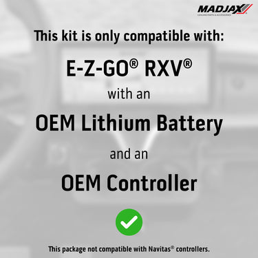 MadJax® Kinect™ Display Screen Kit for EZGO RXV ELiTE w/ OEM Lithium Battery, 25-321