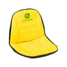 JOHN DEERE LP92334 Large Cushion Cover - Premium Quality Replacement for Gators and Riding Mowers, designed for comfort and protection, featuring convenient storage pockets and a snug fit. Ideal for enhancing seat durability and comfort on outdoor equipment.