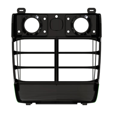 Back view of the John Deere LVA11379 Front Hood Grille, designed for easy installation and optimal protection of engine components.