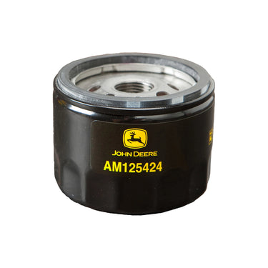 John Deere AM125424 oil filter for farm and lawn equipment, providing premium filtration and engine protection.