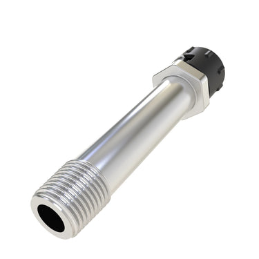 John Deere AM131611 heavy-duty tube oil drain with cap for tractor maintenance, durable metal construction and secure fitting