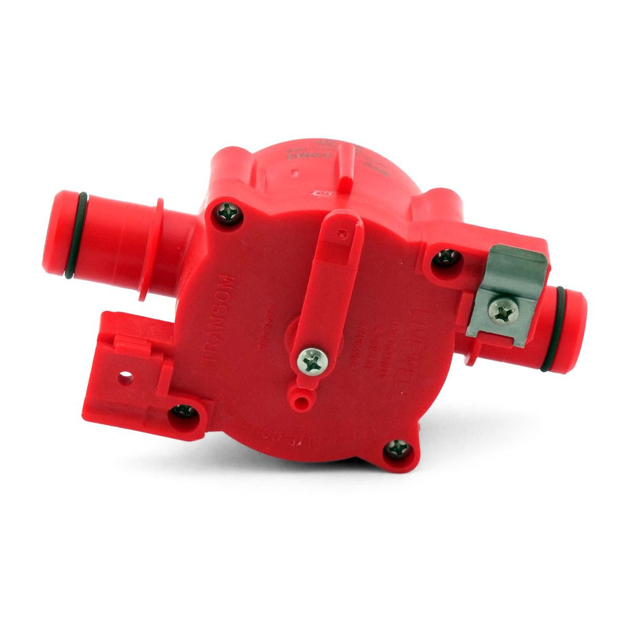 Flow-Rite Marine Control Valve System 1 shown from the front, featuring the valve's compact design and control interface.