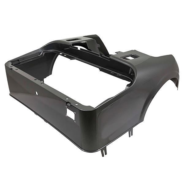 OEM Nivel rear body panel in premium metallic charcoal for EZGO RXV golf carts 2016 and up, durable body replacement part.
