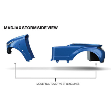 MadJax Storm Body Kit Nivel N05-235-BL02 Admiral Blue Metallic Exterior Upgrade for Golf Carts