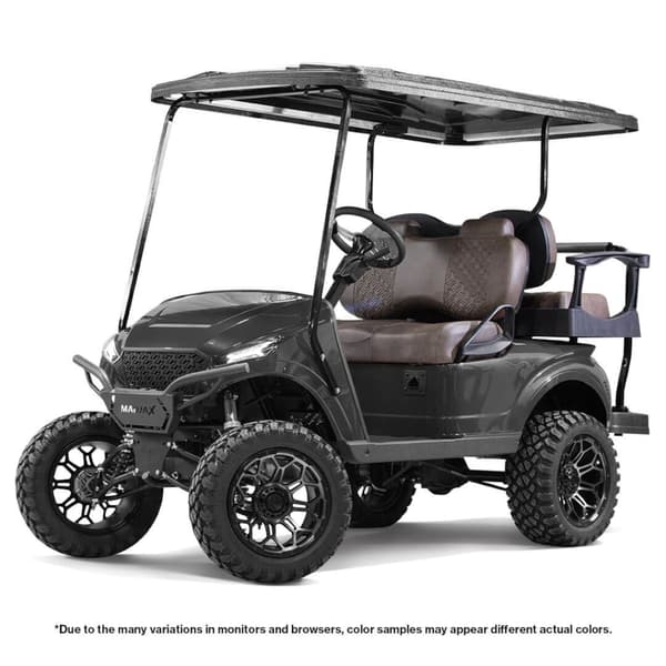 MadJax Storm Body Kit for NIVEL N05 Golf Carts, featuring gunmetal metallic finish, designed for custom vehicle enhancement.