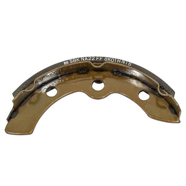 Nivel Brake Shoes Set N4245 for Club Car, EZGO, Yamaha golf carts, 8-piece replacement brake shoes visible in the image.