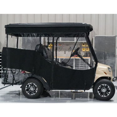 Golf Cart Enclosure Nivel RedDot Chameleon 4P Track Style Black Weatherproof Low Profile N49659