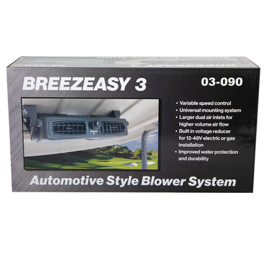 Nivel Breezeasy 3 Fan System N03-090 Converter For Gas And Electric Golf Carts Cooling Upgrade