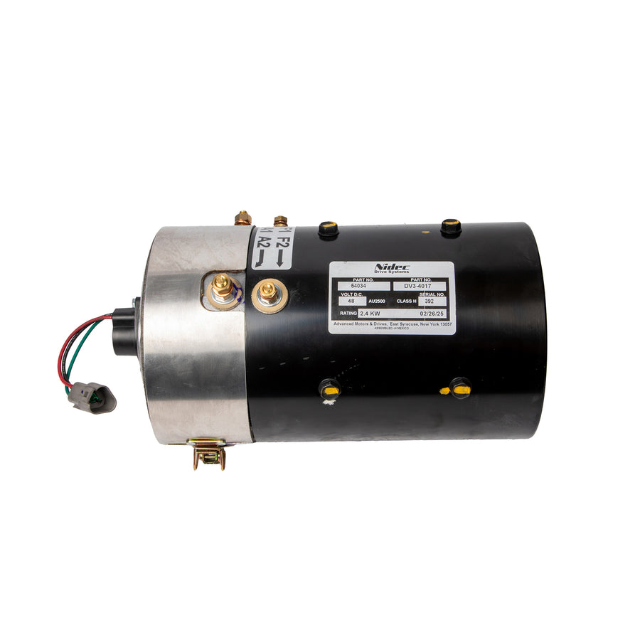 Nivel 48V EZGO replacement motor for PDS and DCS golf carts, high torque stock motor, compatible with E-Z-GO models.