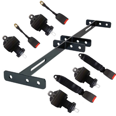 Nivel Retractable Seat Belt Kit 4 Passenger Universal N01-184 For Golf Carts Universal Fit