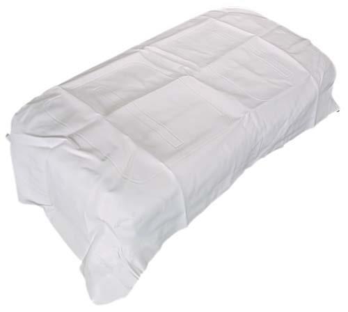 Nivel N2923 white seat bottom cover for golf carts, durable and stylish protection for vehicle seats.