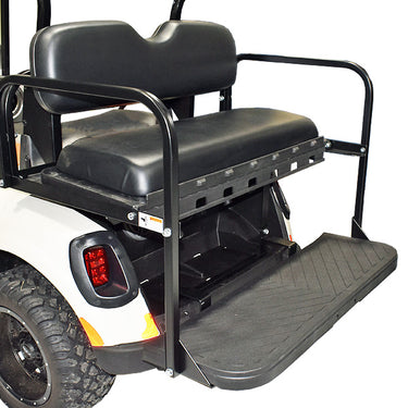 Nivel GTW Mach3 Rear Flip Seat For Club Car DS Black Premium Easy Install For Golf Cart Owners