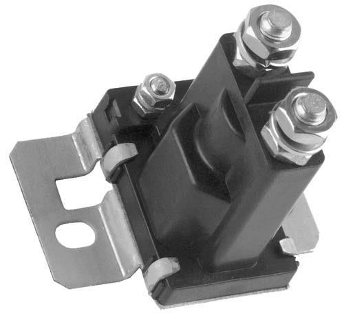 Nivel N1120 solenoid for Club Car DS 36V, durable upgrade with four terminals, silver finish, suitable for models 1997 and up.