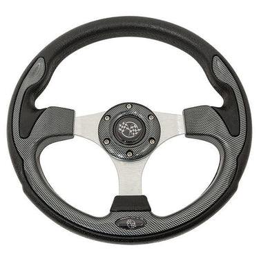 Nivel N56911 Carbon Fiber Rally Steering Wheel For Golf Carts Lightweight High Performance Handling