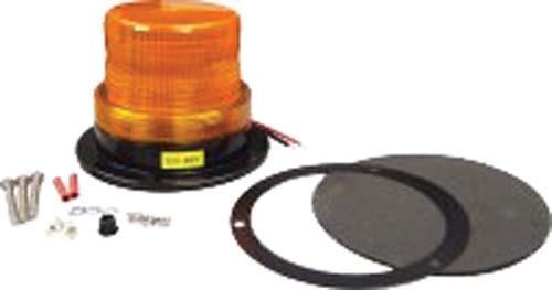 Nivel Amber Strobe Light N28134 for vehicles, 12-48V universal beacon, industrial-grade safety strobe for golf carts and industrial equipment.